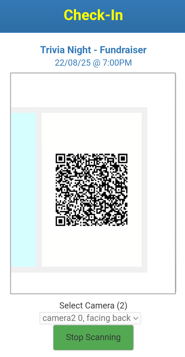 Scanning Ticket